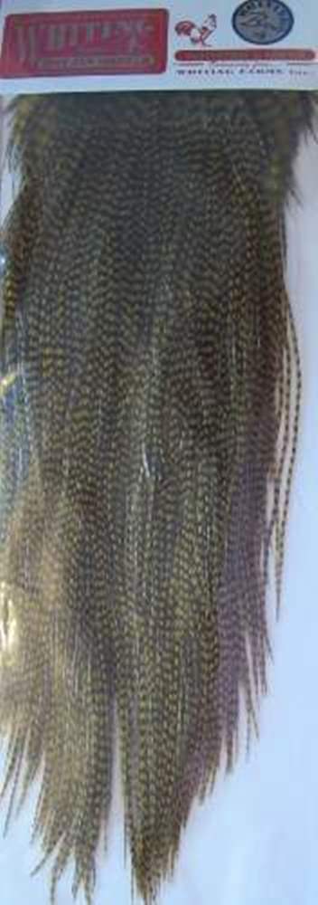 Whiting Dry Fly Cock Saddle 1/2 Bronze Grade Medium Ginger